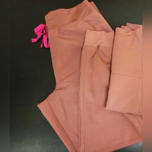 Figs Mauve Zamora Highwaisted Joggers